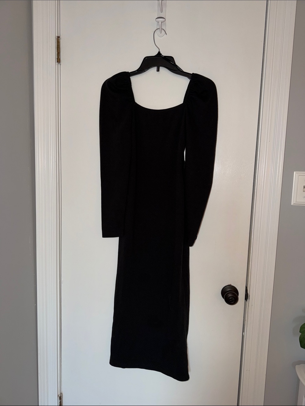 MINKPINK- Black Long Sleeve Square Neck Womens Dress- size small